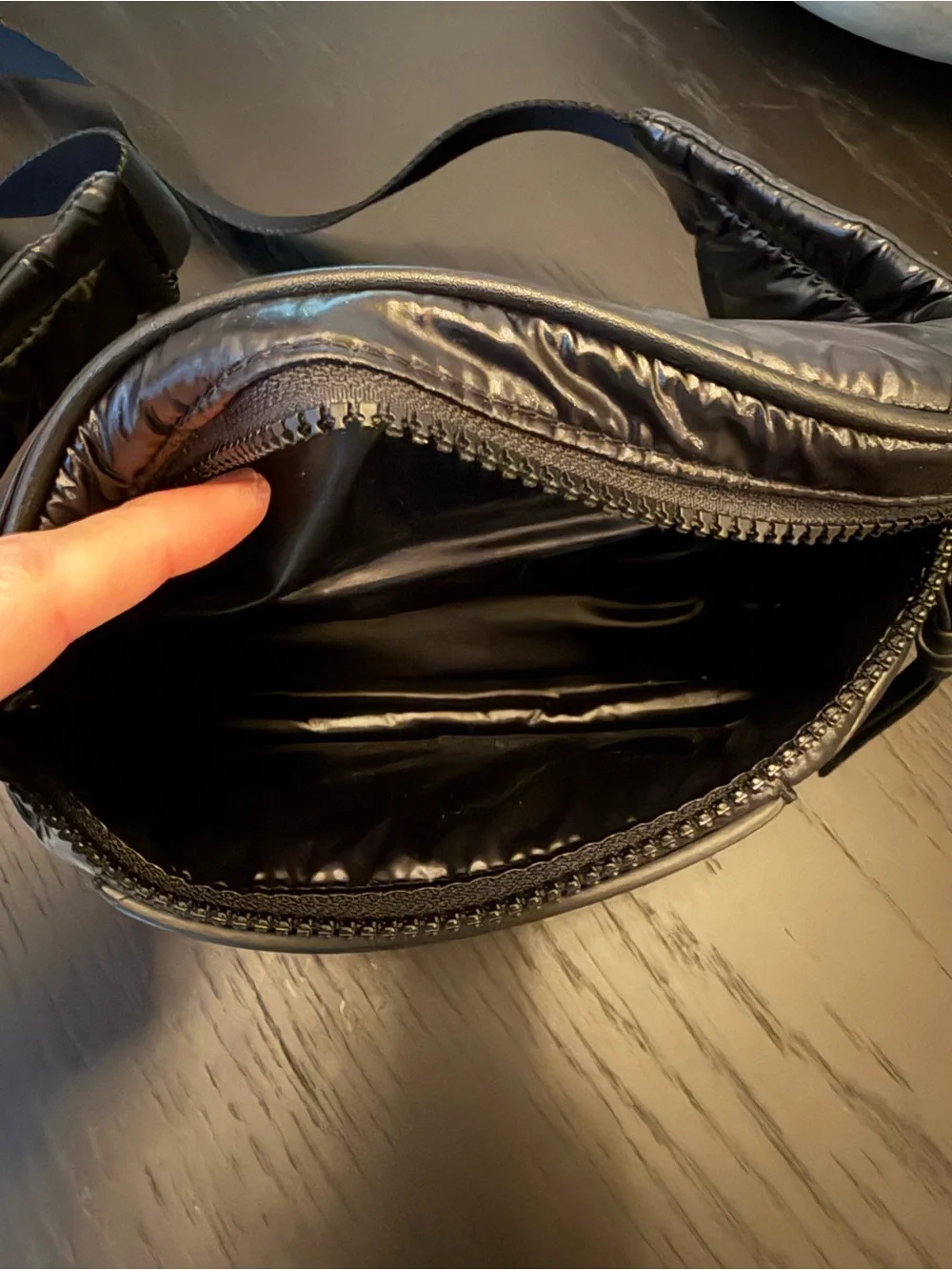 Tory Burch Black Quilted Leather Crossbody Waist Bag
